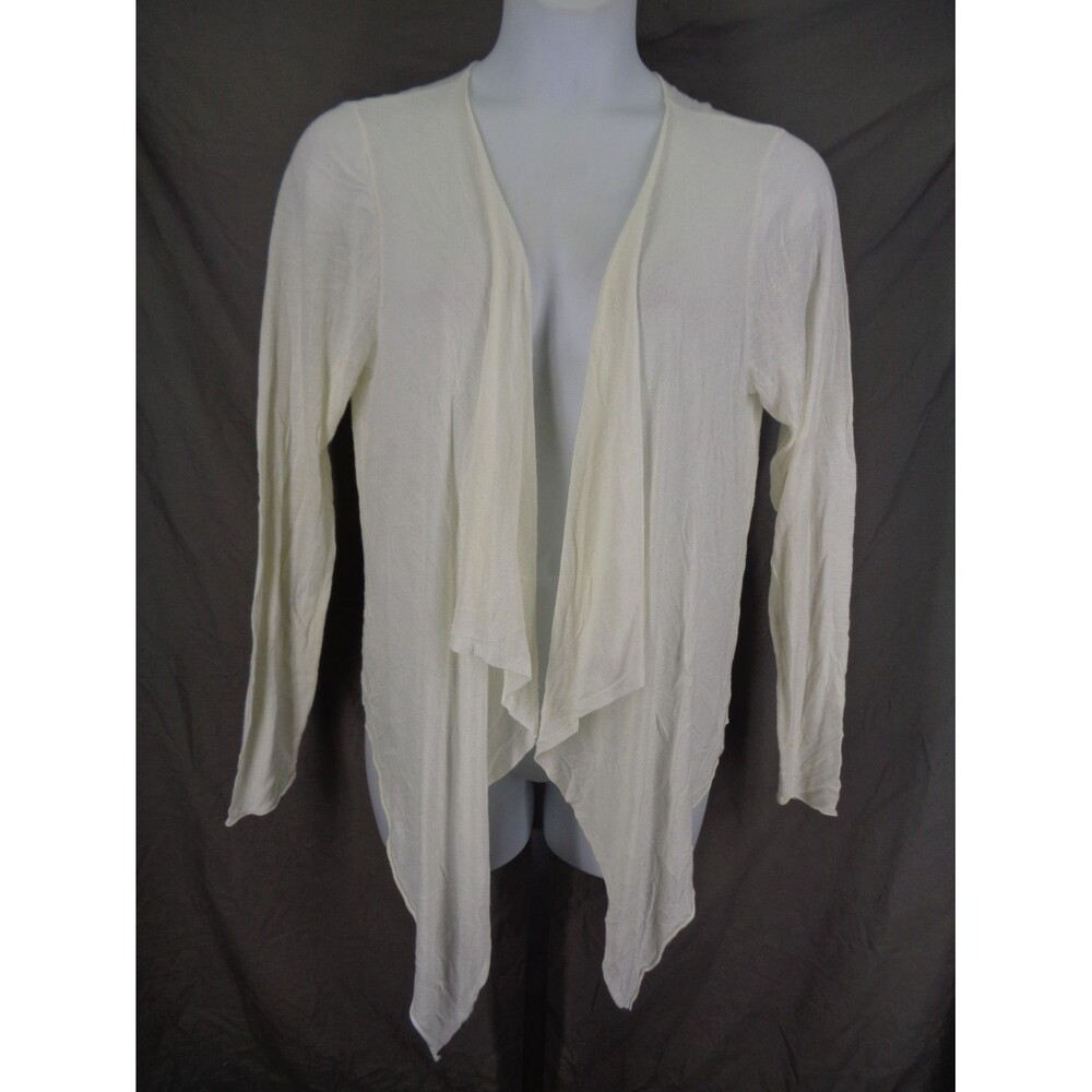 Torrid Ivory White Drape Front Cardigan Thin Knit Plus 2 (18-20) 2X New